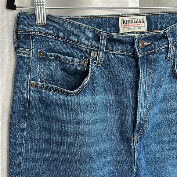 Blue Straight Leg Denim Jeans - Picture 2 of 9